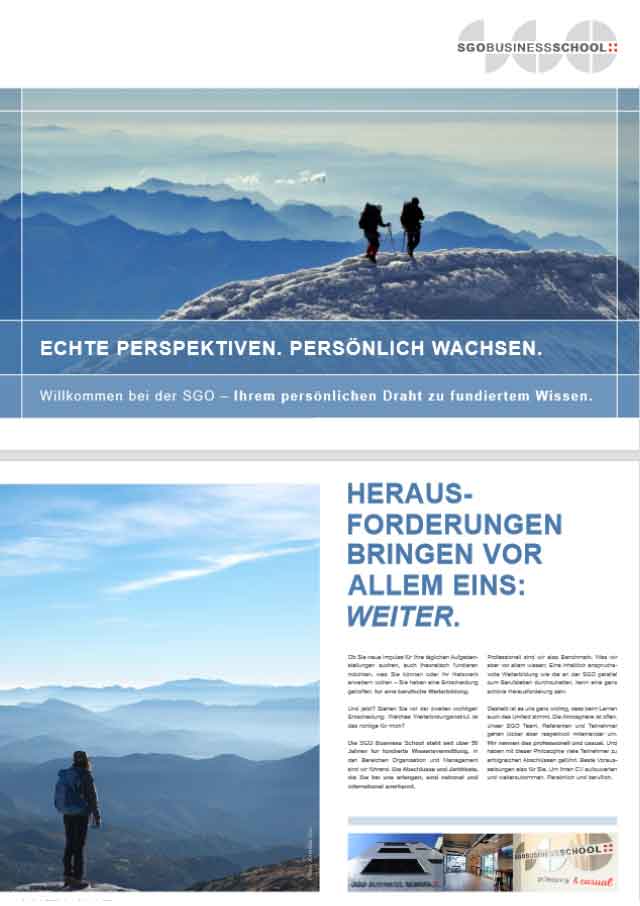 Image Broschüre SGO Business School Image Broschüre SGO Business School