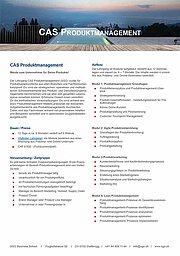 Titelbild: CAS Produktmanagement Factsheet