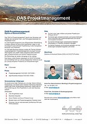 Titelbild: DAS Projektmanagement Factsheet