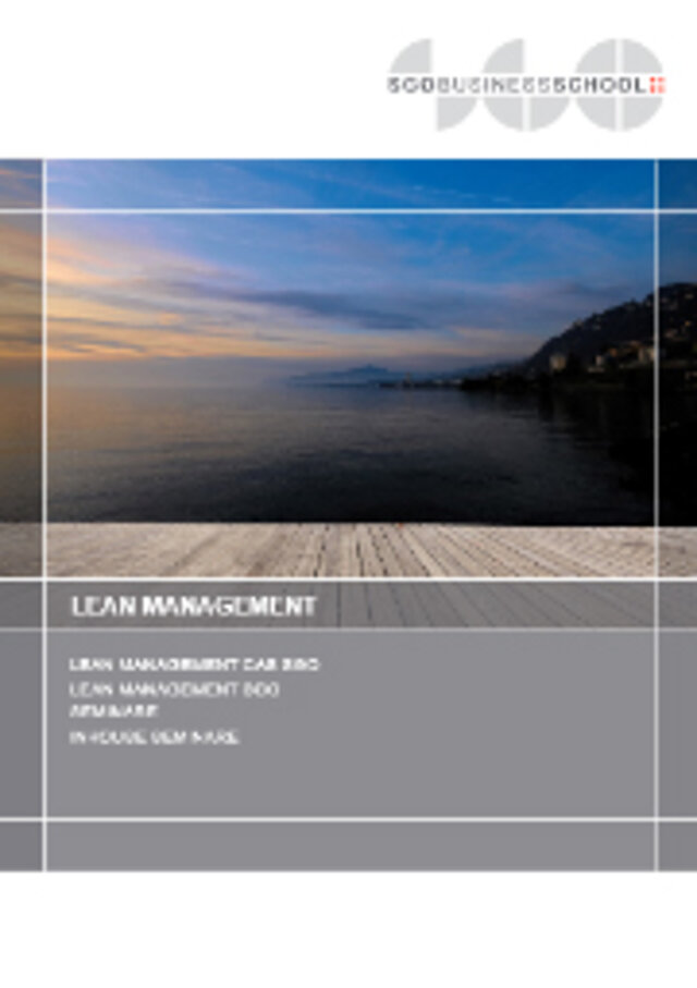 Titelseite Broschüre Lean Management