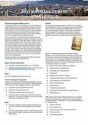 Titelbild: Projektmanagement IPMA Level D Factsheet Titelbild: Projektmanagement IPMA Level D Factsheet