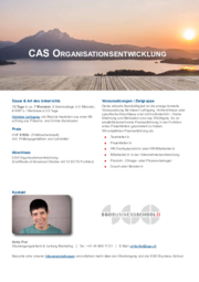 Factsheet CAS Organistionsentwicklung