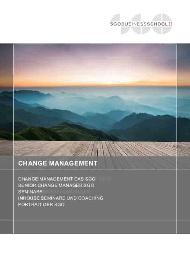 Titelseite Broschüre Change Management